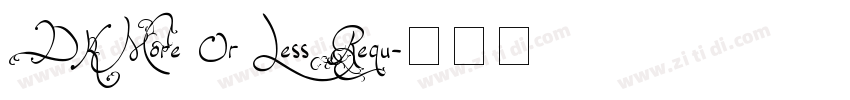 DK More Or Less Regu字体转换